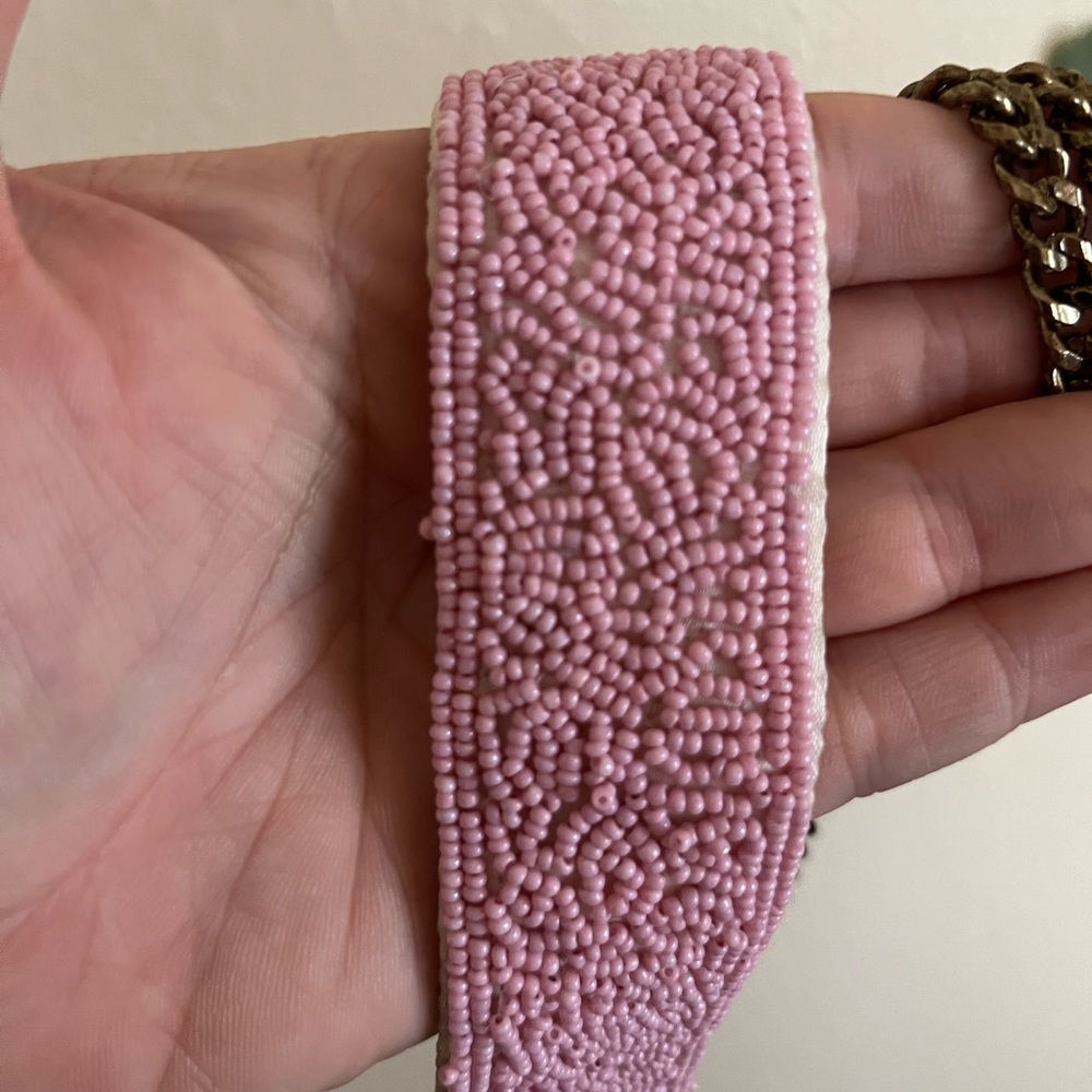 Barbie Pink Beaded Clutch - Picture 2 of 3